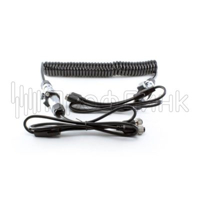 Кабель 2×4-pin (мама) — 2×4-pin (папа) спиральный, 6 метров